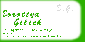 dorottya gilich business card